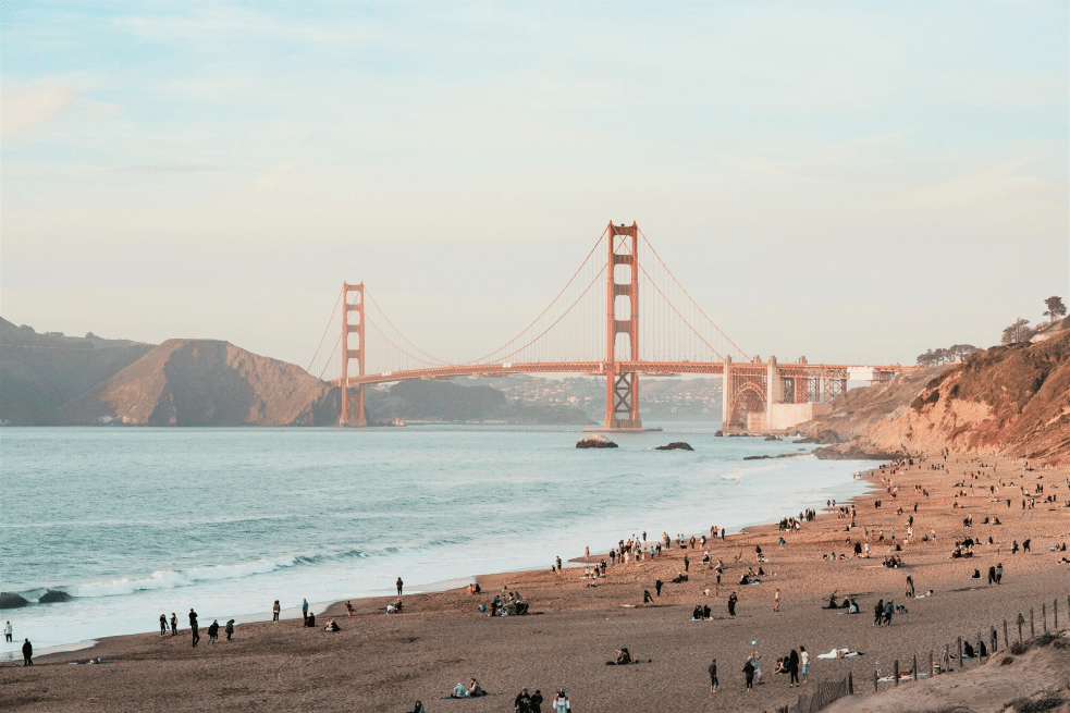 Golden Gate Bridge from Baker Beach, San Francisco