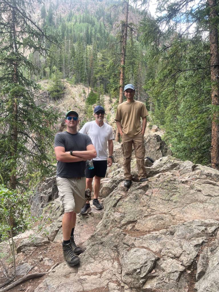 Laurel.ai team hiking in Vail during company retreat