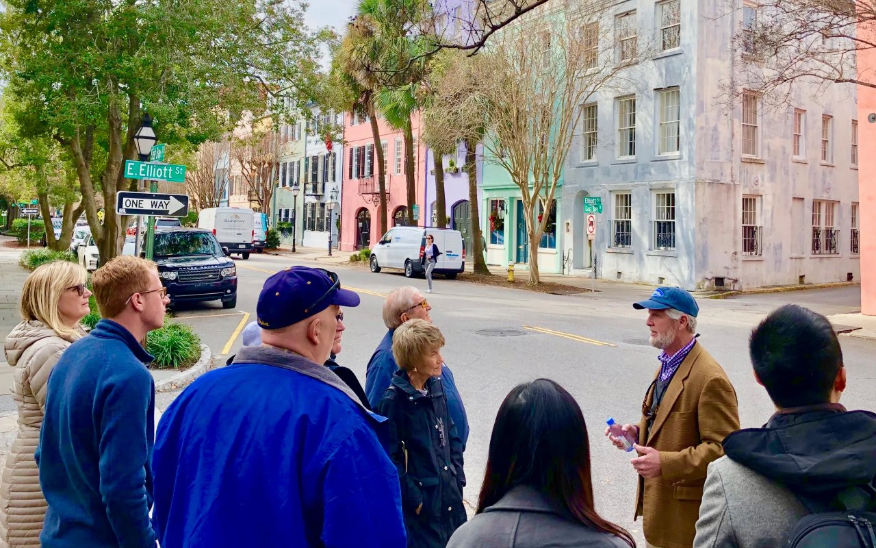 Vistage CEOs on a walking tour of historic Charleston