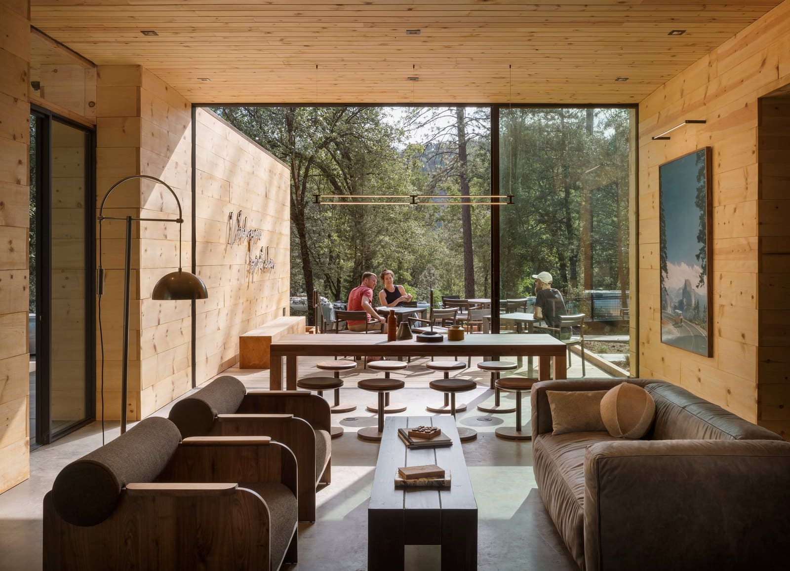Clubhouse lounge at AutoCamp Yosemite