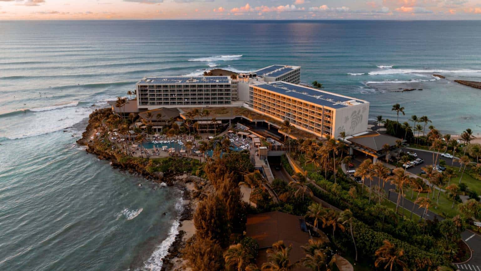 Aerial view of The Ritz-Carlton Oʻahu, Turtle Bay on the North Shore